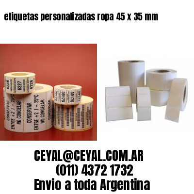 etiquetas personalizadas ropa 45 x 35 mm