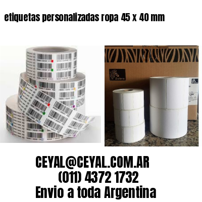 etiquetas personalizadas ropa 45 x 40 mm