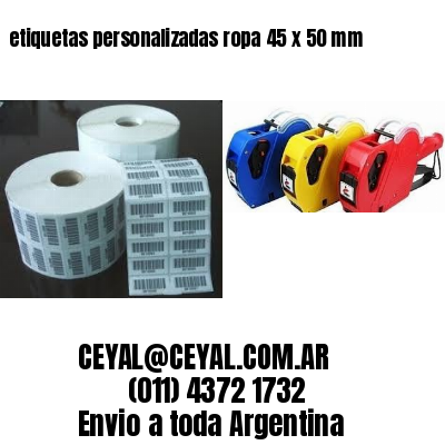 etiquetas personalizadas ropa 45 x 50 mm
