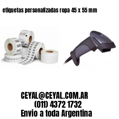 etiquetas personalizadas ropa 45 x 55 mm