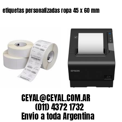 etiquetas personalizadas ropa 45 x 60 mm
