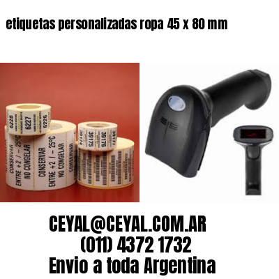 etiquetas personalizadas ropa 45 x 80 mm