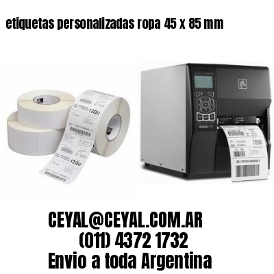 etiquetas personalizadas ropa 45 x 85 mm