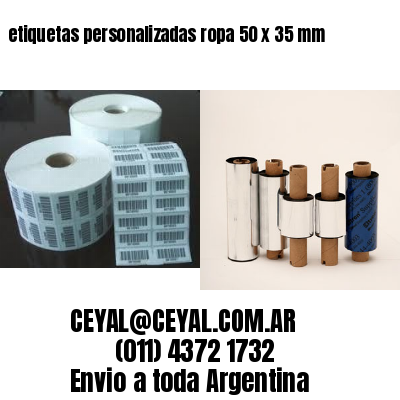 etiquetas personalizadas ropa 50 x 35 mm