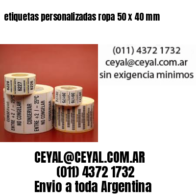 etiquetas personalizadas ropa 50 x 40 mm