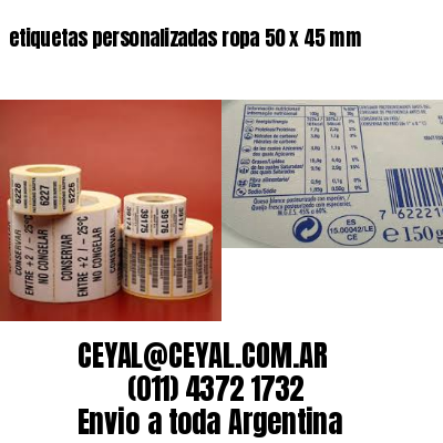 etiquetas personalizadas ropa 50 x 45 mm