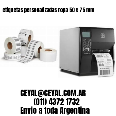 etiquetas personalizadas ropa 50 x 75 mm