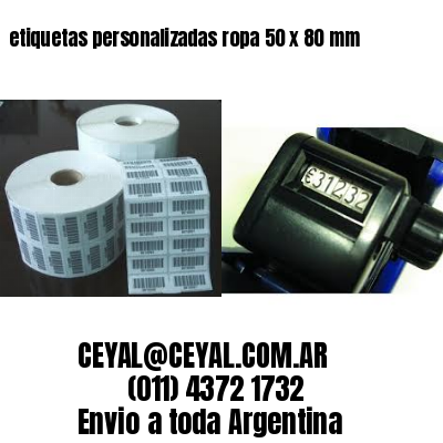 etiquetas personalizadas ropa 50 x 80 mm