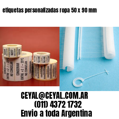 etiquetas personalizadas ropa 50 x 90 mm