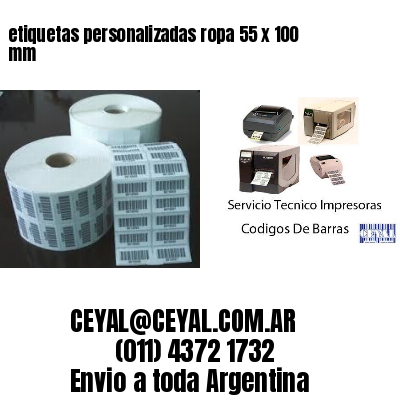 etiquetas personalizadas ropa 55 x 100 mm