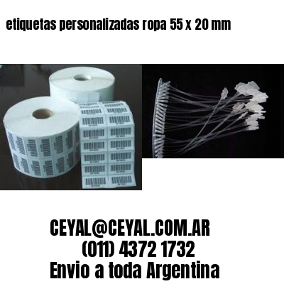 etiquetas personalizadas ropa 55 x 20 mm