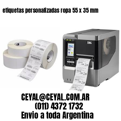 etiquetas personalizadas ropa 55 x 35 mm