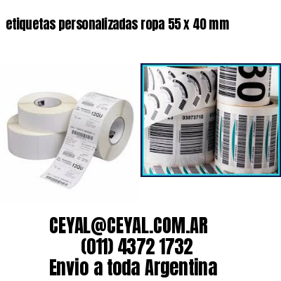 etiquetas personalizadas ropa 55 x 40 mm