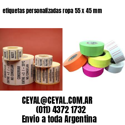 etiquetas personalizadas ropa 55 x 45 mm