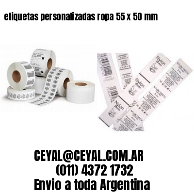 etiquetas personalizadas ropa 55 x 50 mm