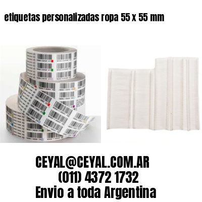 etiquetas personalizadas ropa 55 x 55 mm