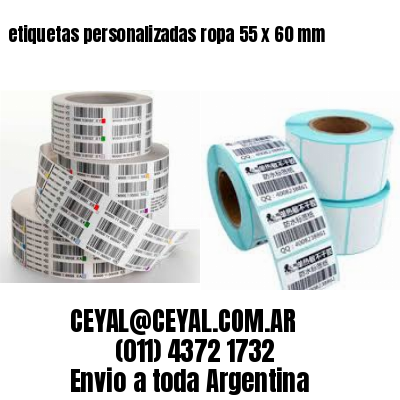 etiquetas personalizadas ropa 55 x 60 mm