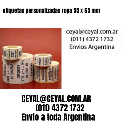 etiquetas personalizadas ropa 55 x 65 mm