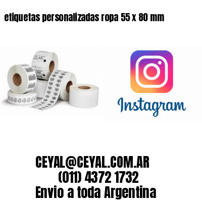 etiquetas personalizadas ropa 55 x 80 mm