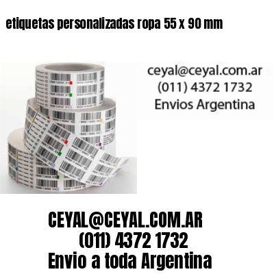 etiquetas personalizadas ropa 55 x 90 mm