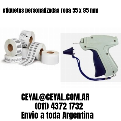 etiquetas personalizadas ropa 55 x 95 mm