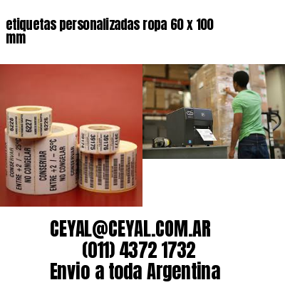 etiquetas personalizadas ropa 60 x 100 mm