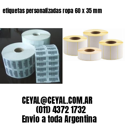 etiquetas personalizadas ropa 60 x 35 mm