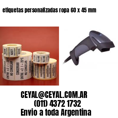 etiquetas personalizadas ropa 60 x 45 mm