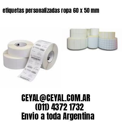 etiquetas personalizadas ropa 60 x 50 mm