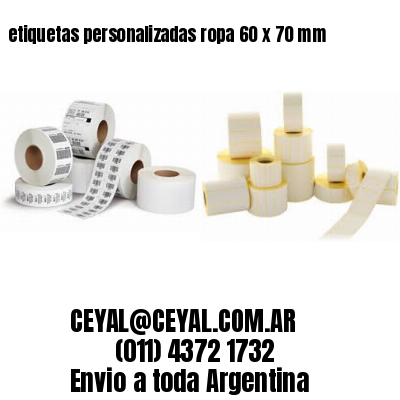 etiquetas personalizadas ropa 60 x 70 mm
