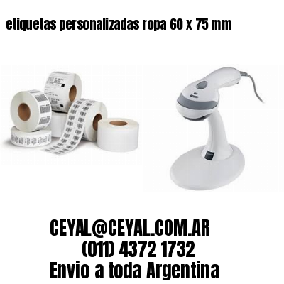 etiquetas personalizadas ropa 60 x 75 mm