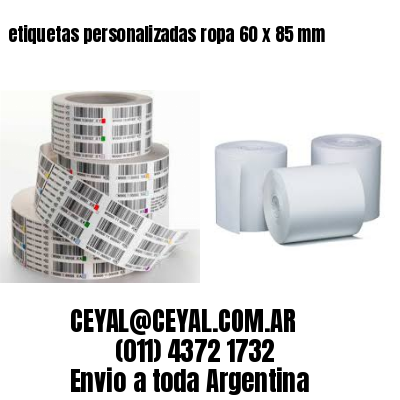 etiquetas personalizadas ropa 60 x 85 mm