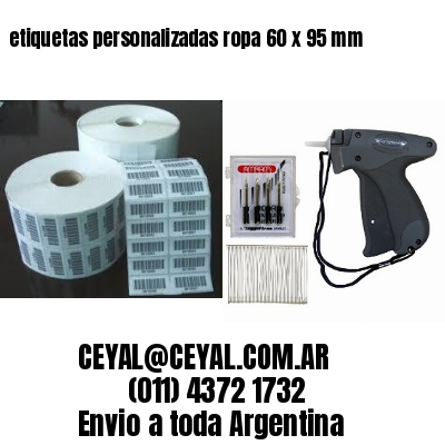 etiquetas personalizadas ropa 60 x 95 mm