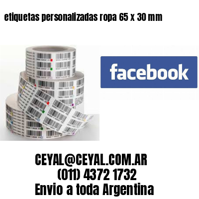 etiquetas personalizadas ropa 65 x 30 mm