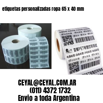 etiquetas personalizadas ropa 65 x 40 mm