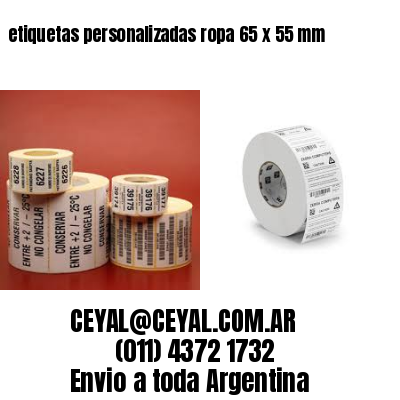 etiquetas personalizadas ropa 65 x 55 mm