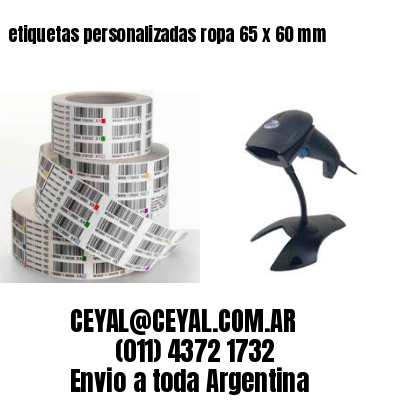 etiquetas personalizadas ropa 65 x 60 mm