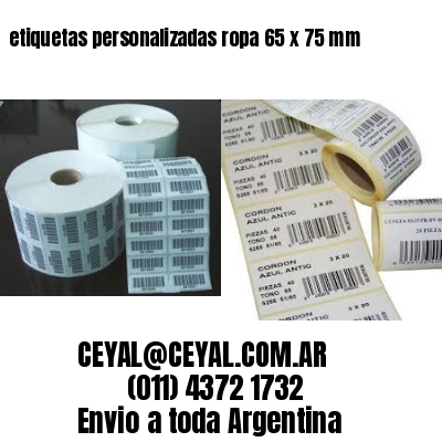 etiquetas personalizadas ropa 65 x 75 mm