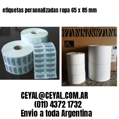etiquetas personalizadas ropa 65 x 85 mm