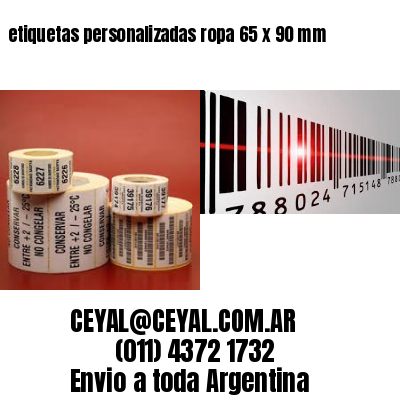 etiquetas personalizadas ropa 65 x 90 mm