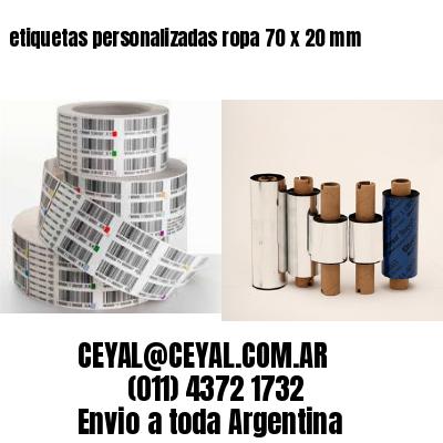 etiquetas personalizadas ropa 70 x 20 mm