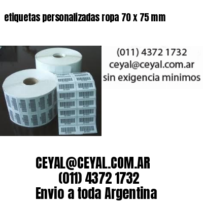 etiquetas personalizadas ropa 70 x 75 mm