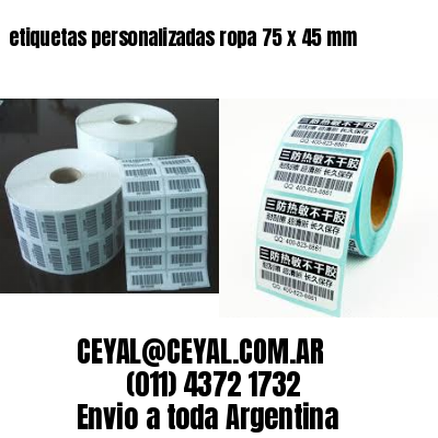 etiquetas personalizadas ropa 75 x 45 mm