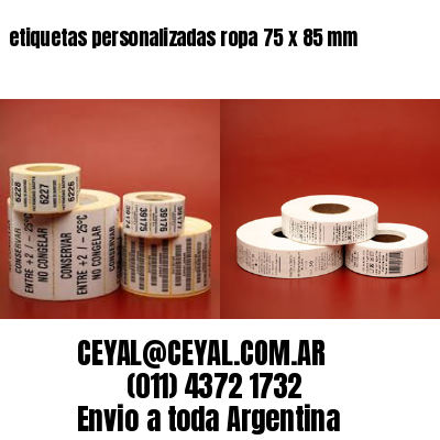 etiquetas personalizadas ropa 75 x 85 mm