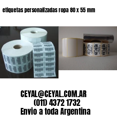 etiquetas personalizadas ropa 80 x 55 mm