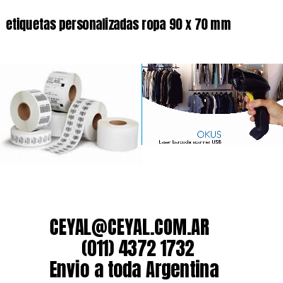 etiquetas personalizadas ropa 90 x 70 mm