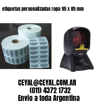 etiquetas personalizadas ropa 95 x 85 mm
