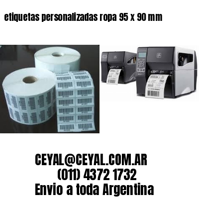 etiquetas personalizadas ropa 95 x 90 mm