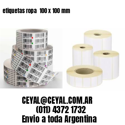 etiquetas ropa  100 x 100 mm