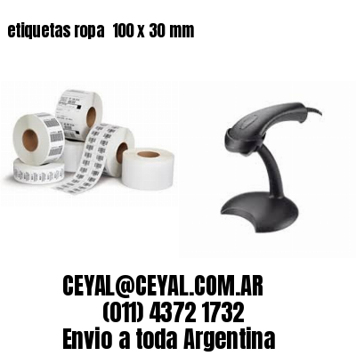 etiquetas ropa  100 x 30 mm